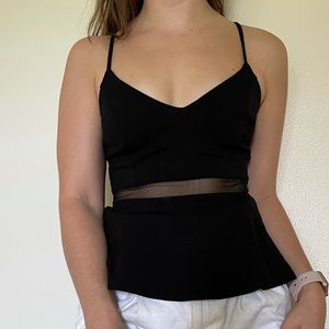 Mesh Detail Tank Top